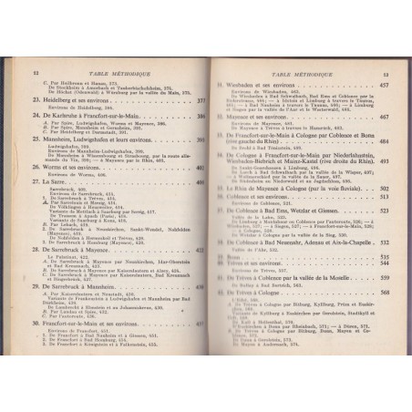 Bords du Rhin, Forêt-Noire, Pays rhénans, Guides Bleus 1965 - tourisme Alsace, Allemagne,