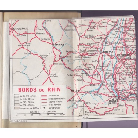 Bords du Rhin, Forêt-Noire, Pays rhénans, Guides Bleus 1965 - tourisme Alsace, Allemagne,