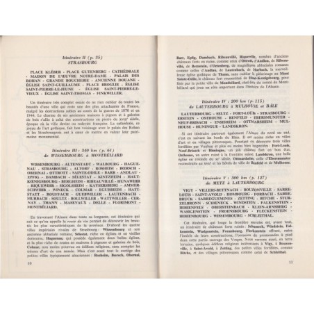 L'Alsace et les Vosges inconnues, guide-itinéraires, Georges Pillement, 1979 - tourisme Alsace