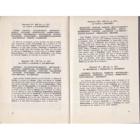 L'Alsace et les Vosges inconnues, guide-itinéraires, Georges Pillement, 1979 - tourisme Alsace