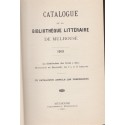 Catalogue de la bibliothèque littéraire de Mulhouse 1913 - littérature, archives Alsace