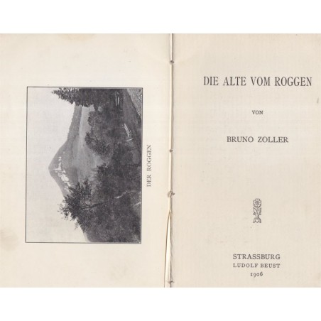Die alte vom Roggen, Bruno Zoller, 1906 - roman, alsatiques