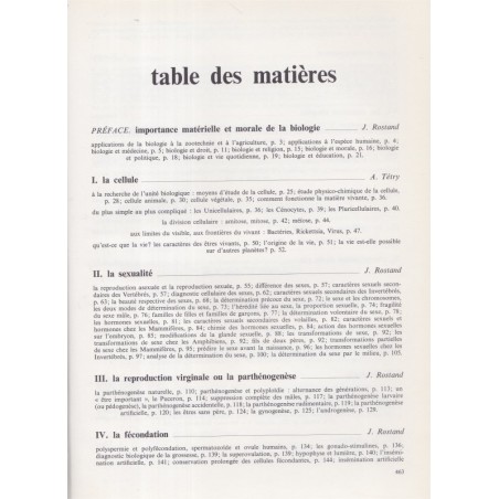 La vie, encyclopédie Larousse, Jean Rostand & Andrée Tétry,  1962 - biologie, zoologie, botanique