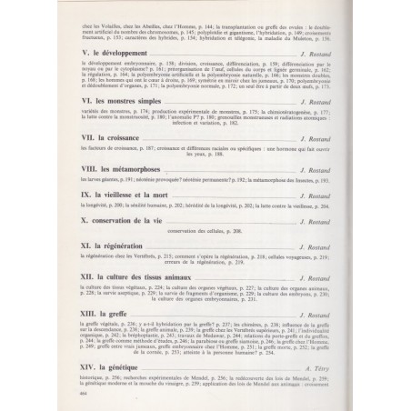 La vie, encyclopédie Larousse, Jean Rostand & Andrée Tétry,  1962 - biologie, zoologie, botanique