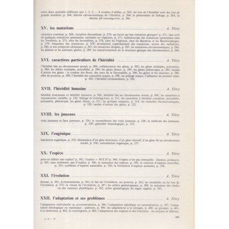 La vie, encyclopédie Larousse, Jean Rostand & Andrée Tétry,  1962 - biologie, zoologie, botanique