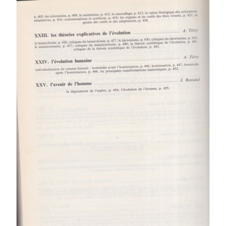 La vie, encyclopédie Larousse, Jean Rostand & Andrée Tétry,  1962 - biologie, zoologie, botanique