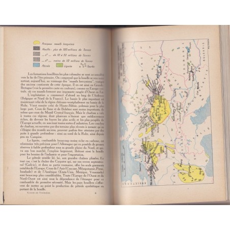 Cours de géographie Fallex, l'Europe moins la France, Gibert et Turlot, classe de 3e - manuels de géographie