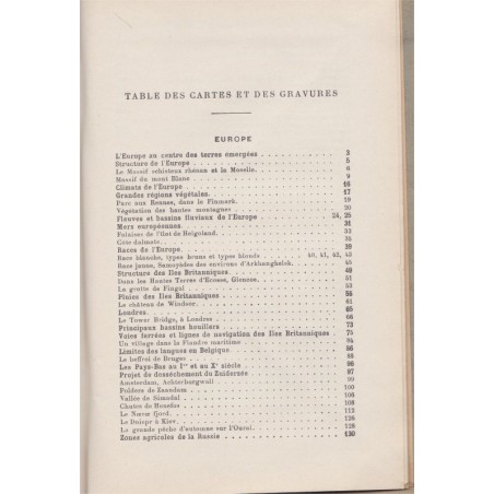 Cours de géographie Fallex, l'Europe moins la France, Gibert et Turlot, classe de 3e - manuels de géographie