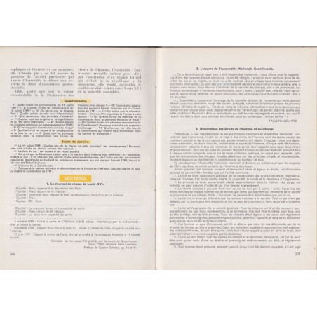 Les Temps Modernes, manuel d'histoire, classe de 4e, Personne et Ménard, 1959 - d'Henri IV au 1er Empire