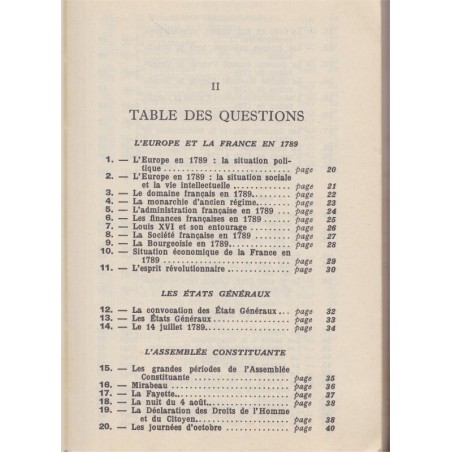 L'histoire au Baccalauréat, 1789 à 1851, Pierre Serryn - manuels d'histoire, annales d'histoire