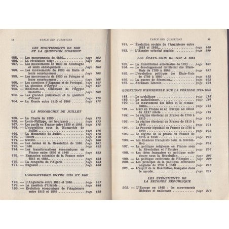 L'histoire au Baccalauréat, 1789 à 1851, Pierre Serryn - manuels d'histoire, annales d'histoire