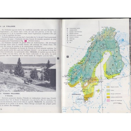 Géographie classe de 4e, l'Europe et l'U.R.S.S., Collection André Journaux, Josse, 1961 - manuels géographie
