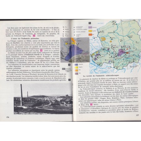 Géographie classe de 4e, l'Europe et l'U.R.S.S., Collection André Journaux, Josse, 1961 - manuels géographie