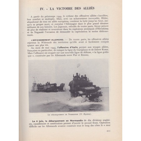 Le monde contemporain, classe Terminale, Sentou et Carbonell, cours d'histoire Chaulanges et d'Hoop, 1968 - manuels d'histoire