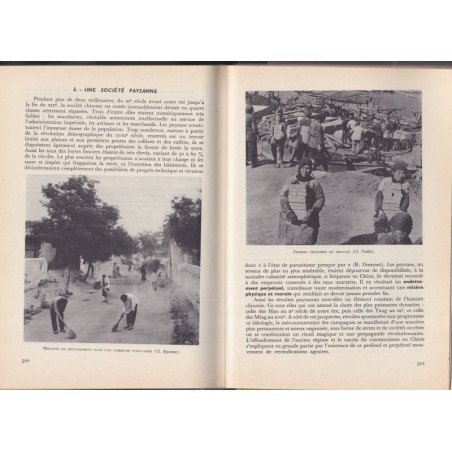 Le monde contemporain, classe Terminale, Sentou et Carbonell, cours d'histoire Chaulanges et d'Hoop, 1968 - manuels d'histoire