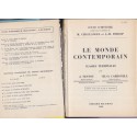 Le monde contemporain, classe Terminale, Sentou et Carbonell, cours d'histoire Chaulanges et d'Hoop, 1968 - manuels d'histoire