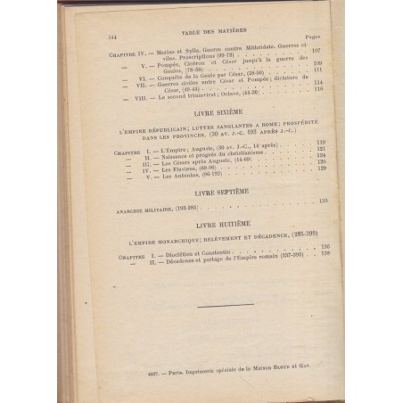 Histoire ancienne, Orient, Grèce, Rome, Alfred Baudrillard, 1914 - Antiquité, manuels d'histoire