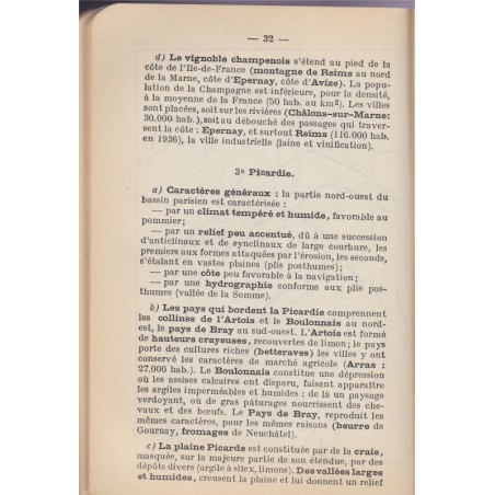 Résumés du baccalauréat Joseph Gibert, Géographie, Alitreccia, 1938 - annales de géographie