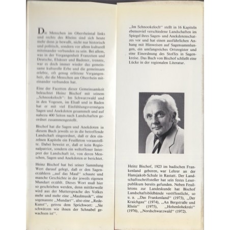 Im Schnookeloch, Anekdoten aus Baden und dem Elsass, heiz Bischof, 1980 - alsatiques