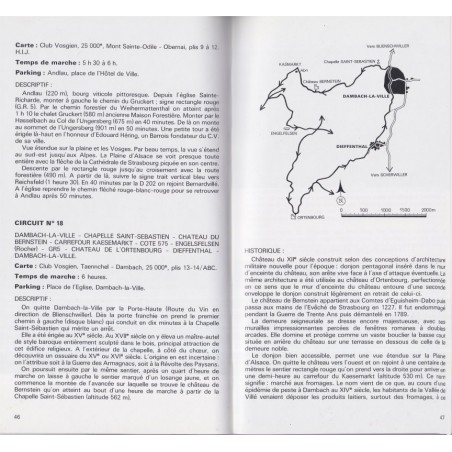 Randonnées pédestres dans les Vosges, Lucien Renner, Delta 2000 - tourisme Alsace