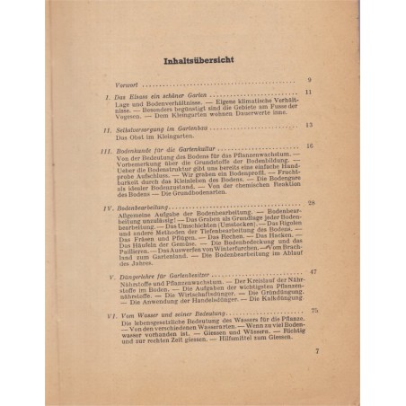 Der praktischer Gartenbau im Elsass, Adolphe Fabian, 1949 - jardinage, Alsace, botanique,