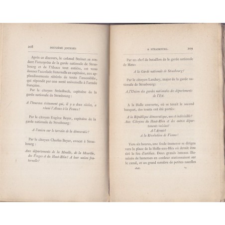 Les anniversaires glorieux de l'Alsace 1781-1848, Le Roy de Sainte-Croix, 1881 - histoire de l'Alsace