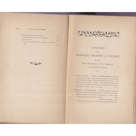 Les anniversaires glorieux de l'Alsace 1781-1848, Le Roy de Sainte-Croix, 1881 - histoire de l'Alsace