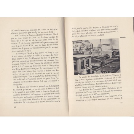 Le port de Strasbourg, Port Autonome de Strasbourg, 1948 - Alsace, transports, commerce fluvial, fleuves