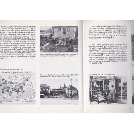 Le Quartier des XV et l'Orangerie, Strasbourg, Trocmé, aspects des faubourgs, 1985 - Alsace