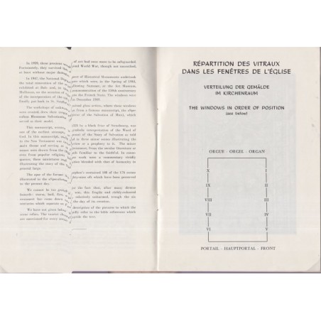Les verrières médiévales de l'Eglise Réformée Saint-Etienne de Mulhouse, 1958 - protestantisme, Alsace