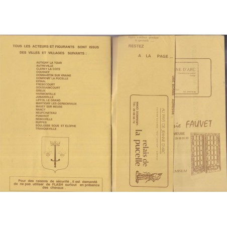 Domrémy la Pucelle, 11 mai 1991, 1931 Jeanne en procès, spectacle - Vosges,