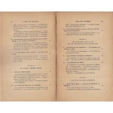 Le Rhin et la France, Aulneau, 1921 - histoire politique et économique, Alsace, Allemagne