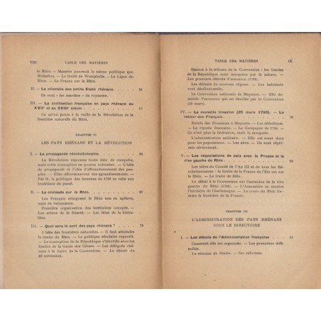 Le Rhin et la France, Aulneau, 1921 - histoire politique et économique, Alsace, Allemagne
