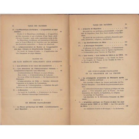 Le Rhin et la France, Aulneau, 1921 - histoire politique et économique, Alsace, Allemagne