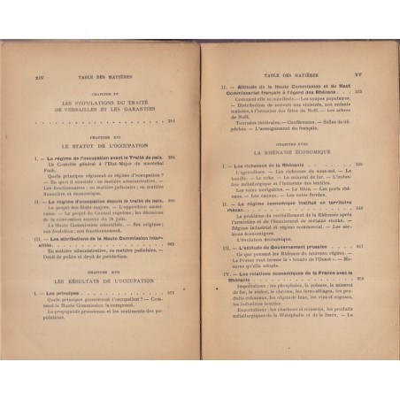 Le Rhin et la France, Aulneau, 1921 - histoire politique et économique, Alsace, Allemagne
