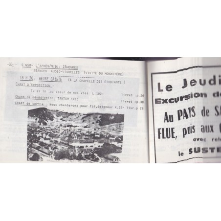 Les Vosges à Einsiedeln, à Notre-Dame des Ermites, 1976 - cantiques, pèlerinage, religion, Lorraine