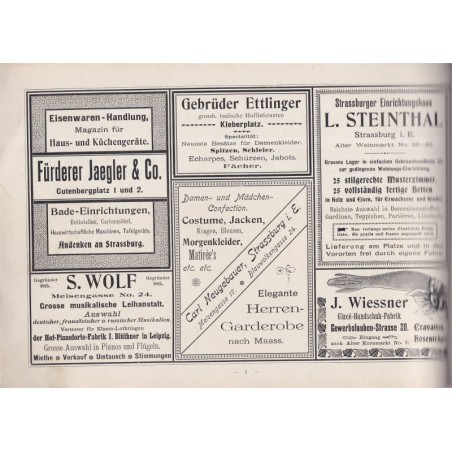 Ansichten-Album Strassurg, Ch. Weber, 1900 - Photographies artistiques Strasbourg, alsatiques