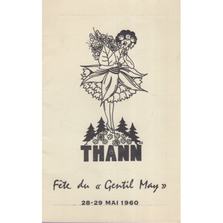 Thann, Fête du Gentil May 29 mai 1960 - spectacles, Alsace, Haut-Rhin