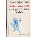 Lettre ouverte aux gaullistes trahis, Henri Modiano, 1972 - pamphlet politique, gaullisme