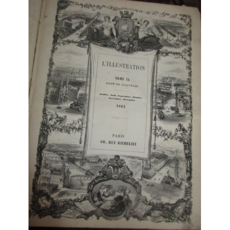 Journal L'Illustration, année complète 1862/1863 - revues historiques, journaux XIXe siècle