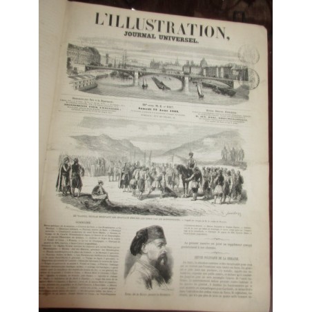 Journal L'Illustration, année complète 1862/1863 - revues historiques, journaux XIXe siècle