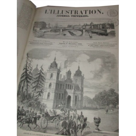 Journal L'Illustration, année complète 1862/1863 - revues historiques, journaux XIXe siècle