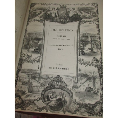 Journal L'Illustration, année complète 1862/1863 - revues historiques, journaux XIXe siècle