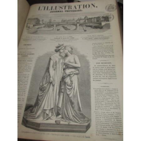 Journal L'Illustration, année complète 1862/1863 - revues historiques, journaux XIXe siècle