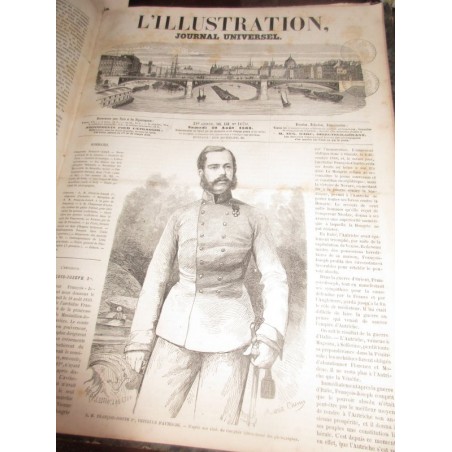 Journal L'Illustration, année complète 1862/1863 - revues historiques, journaux XIXe siècle
