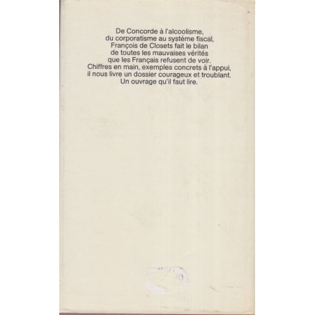 La France et ses mensonges, François de Closets, 1977 - économie, société française 1970