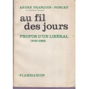 Au fil des jours, propos d'un libéral 1942-1962, André François-Poncet, 1962 - politique internationale