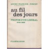 Au fil des jours, propos d'un libéral 1942-1962, André François-Poncet, 1962 - politique internationale