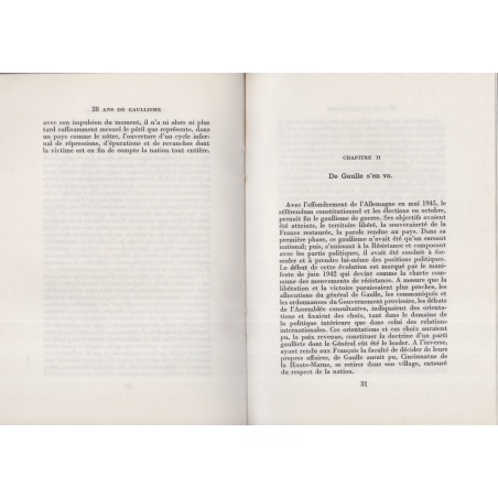 Vingt-huit-ans de gaullisme, Jacques Soustelle, 1968 - Général de Gaulle, essai politique