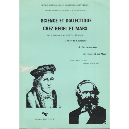 Science et dialectique chez Hegel et Marx, par Vadée, CNRS, 1980 - communisme